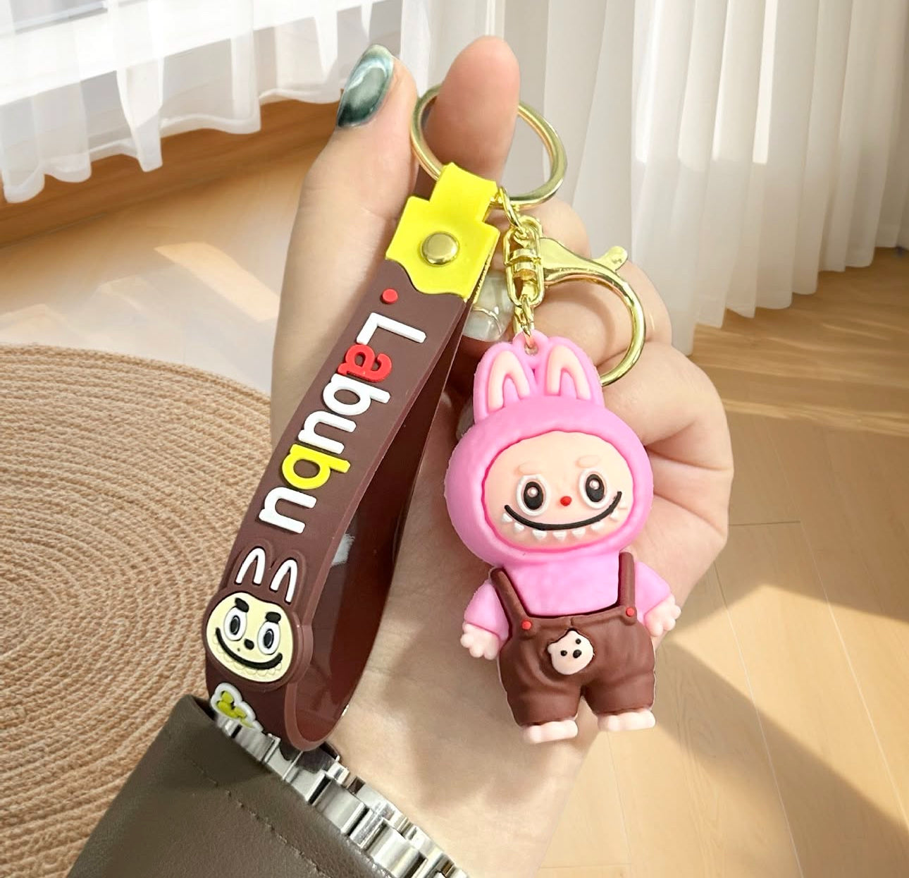 Varëse çelsash silikoni me Labubu