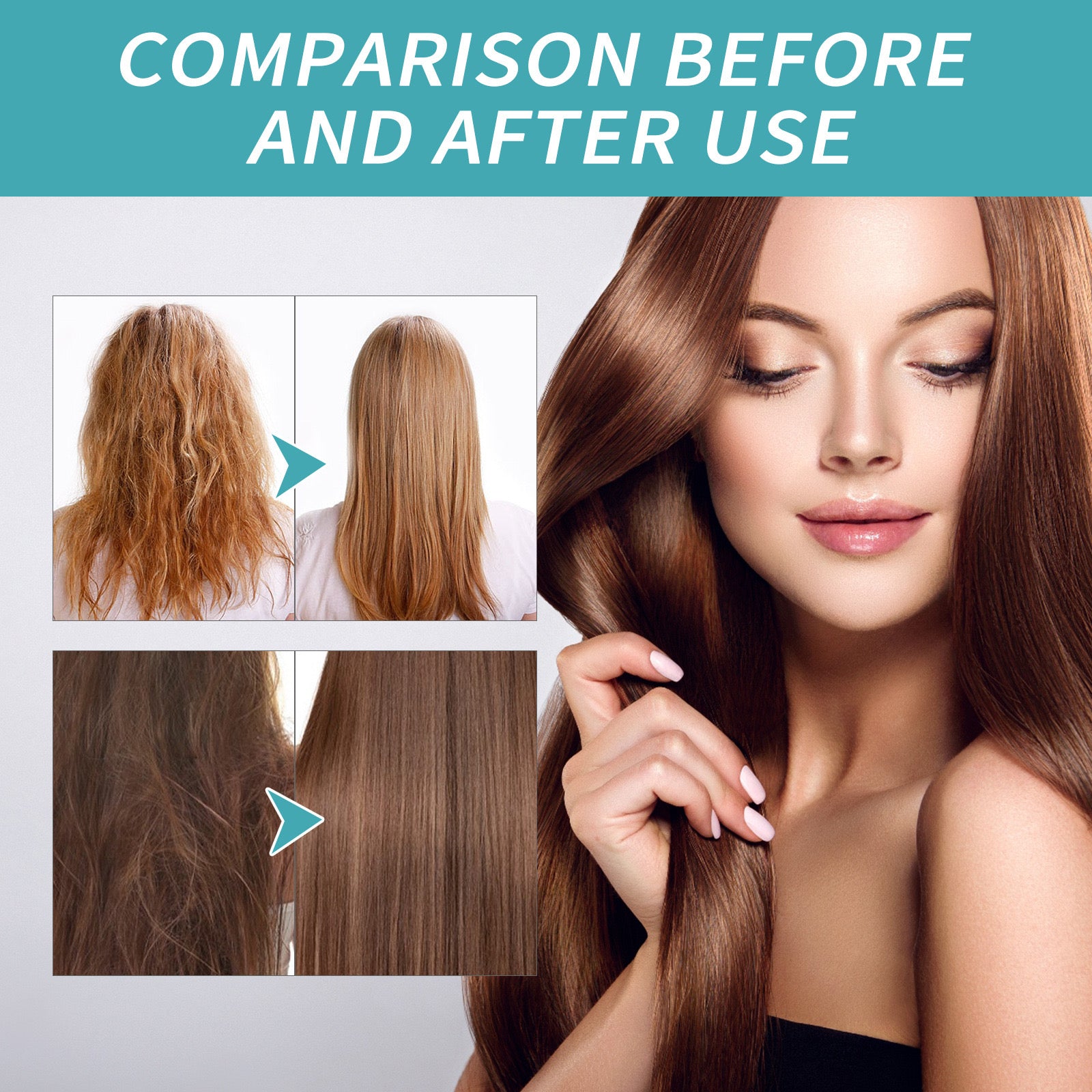 Maskë për flokë të drejtë