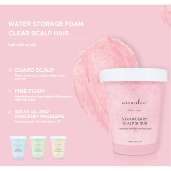 Scrub për skalpin me fruta