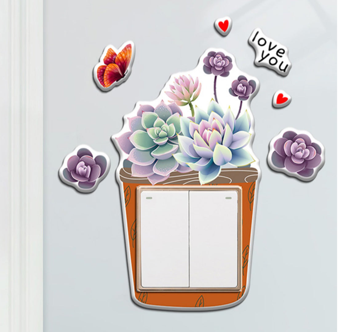 Ngjitëse dekorative me trëndafila për çelësat e dritave