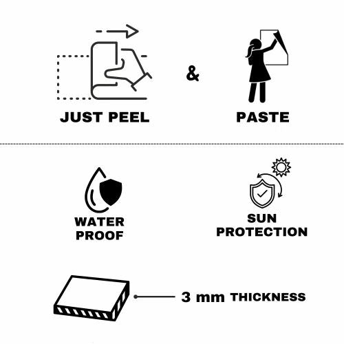 Stiker mural me dizenjo mermeri me nuanca të lehta 1.2 x 3 m