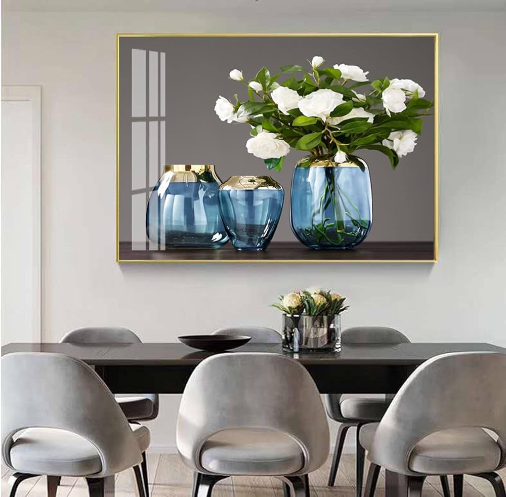 Pikturë me kornizë gold me motive lulesh