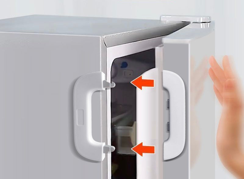 Bllokues sigurie për frigorifer ose dollap, mbron fëmijët dhe ruan sigurinë në shtëpi