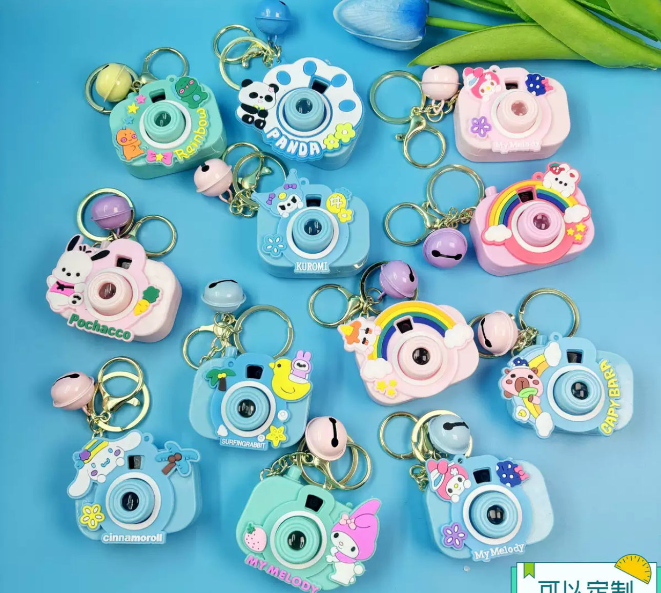 Varëse çelësash me aparat dhe projektor