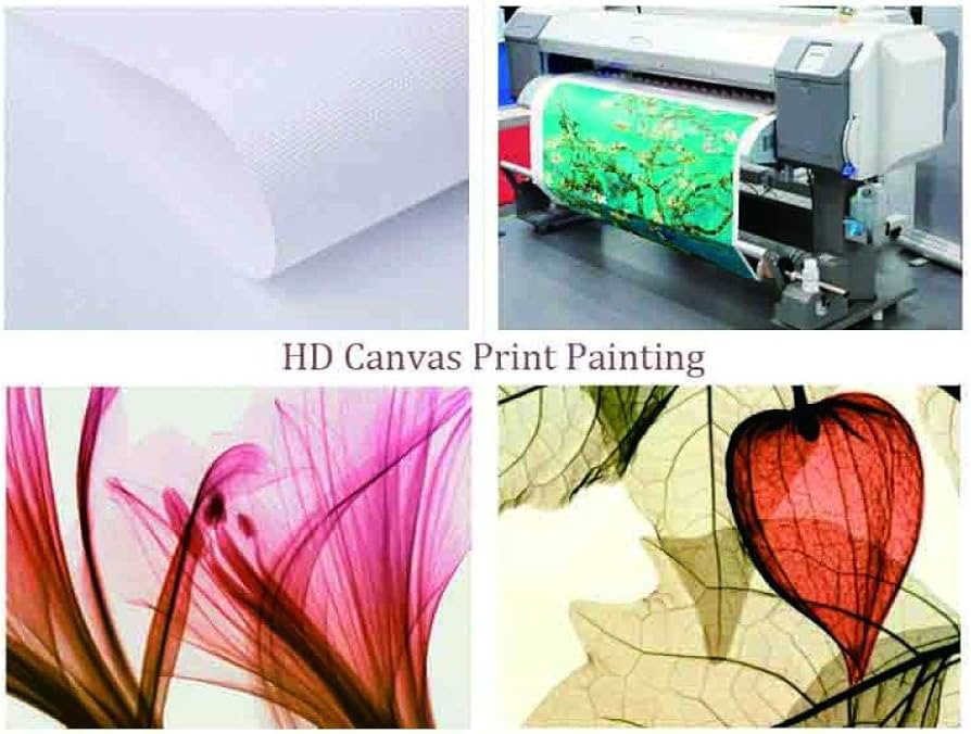 Kanavasë blu me lule gold dhe blu