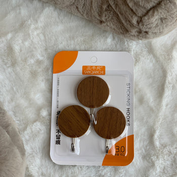 Varëse objektesh me montim në murë, set 3 copë, dizenjo druri