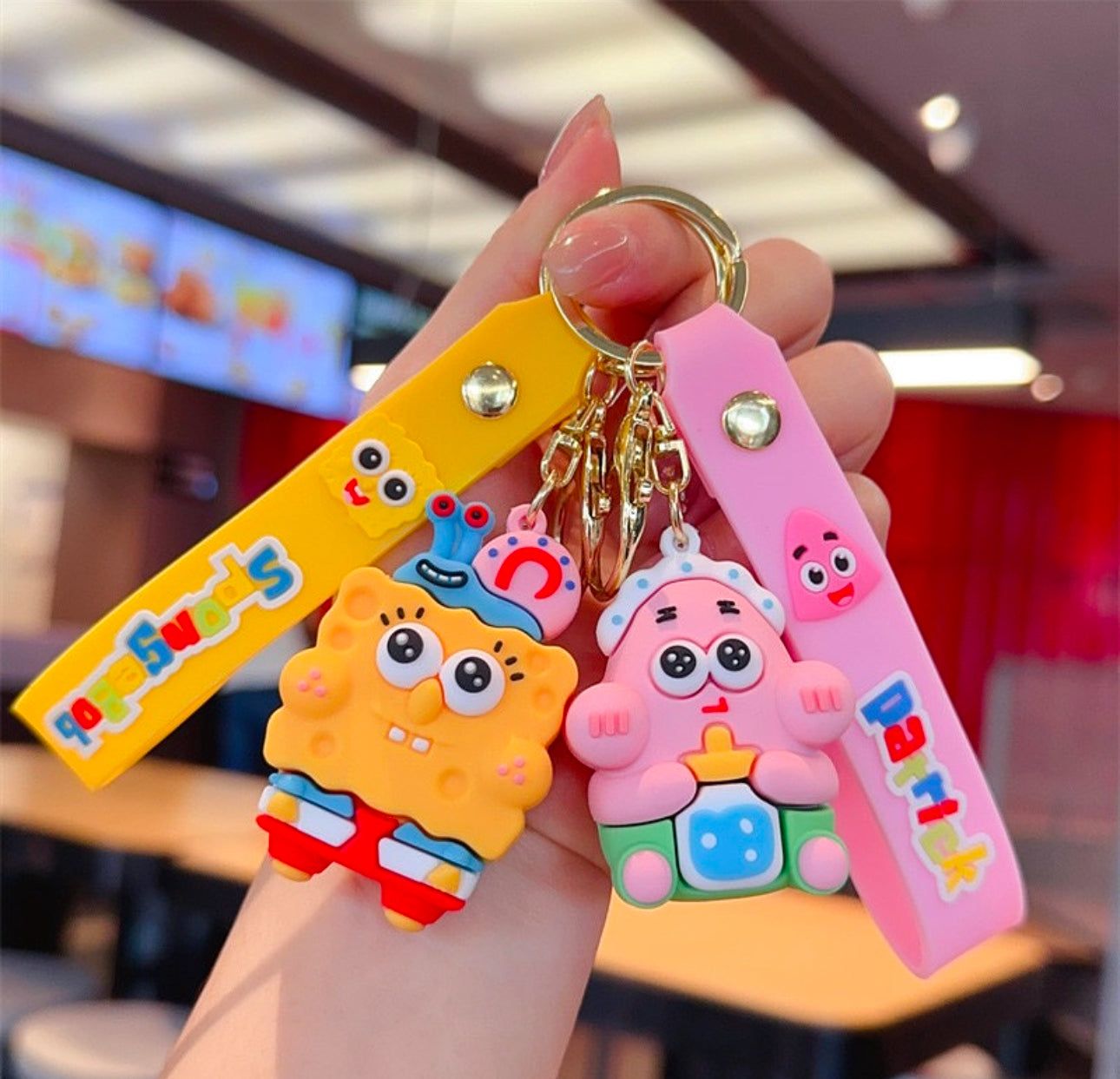 Varëse çelsash silikoni me SpongeBob me modele të ndryshme