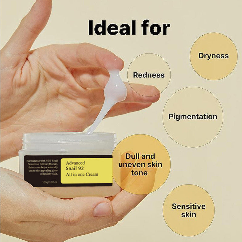 Krem ekstrakt kërmilli me disa përfitime për lëkurën