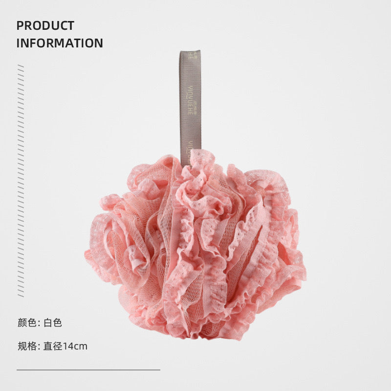 Sfungjer dushi në formë fjongo, rrjetë, mikse