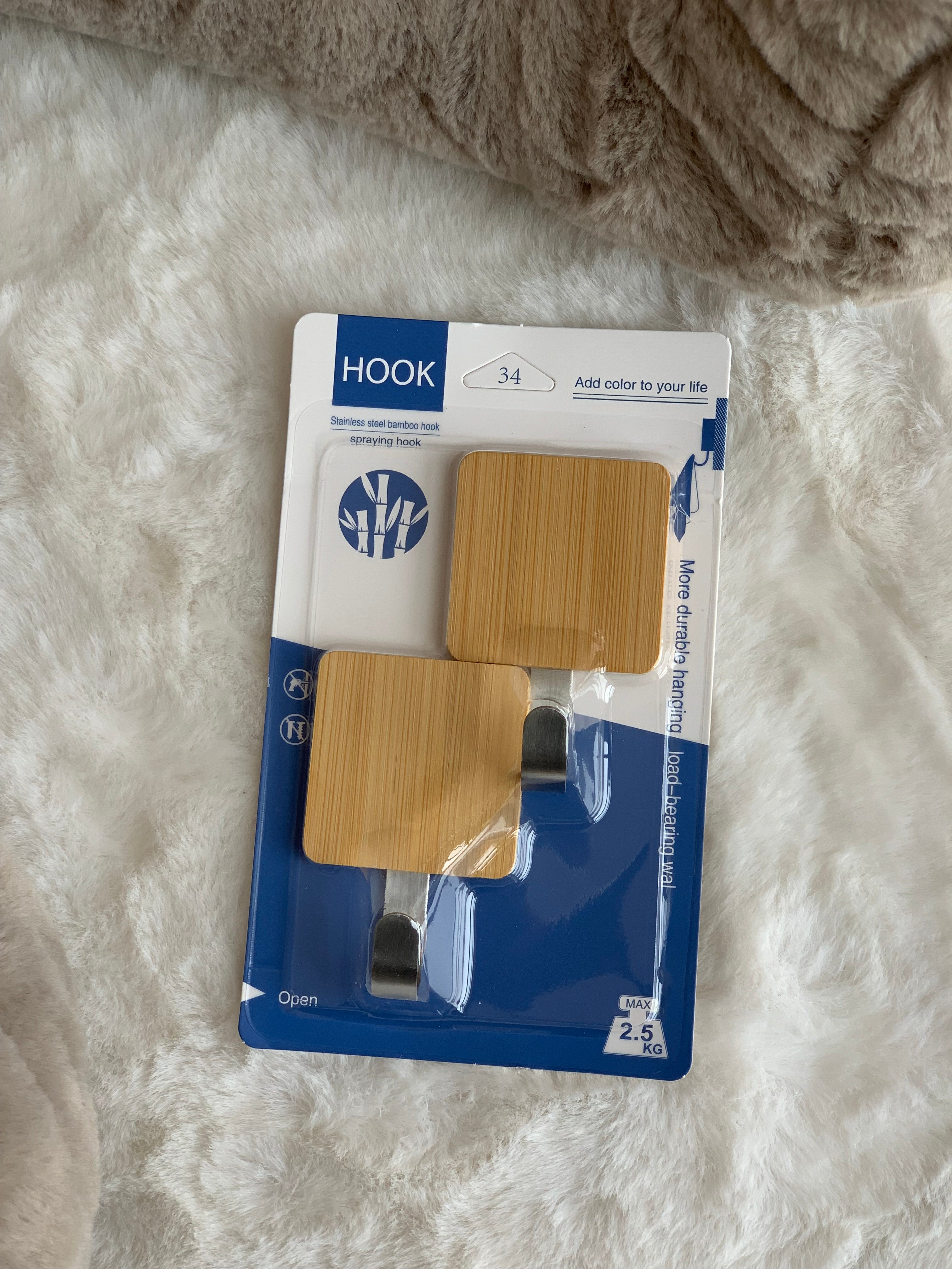 Varëse objektesh me montim në murë, dizenjo druri, set 2 copë