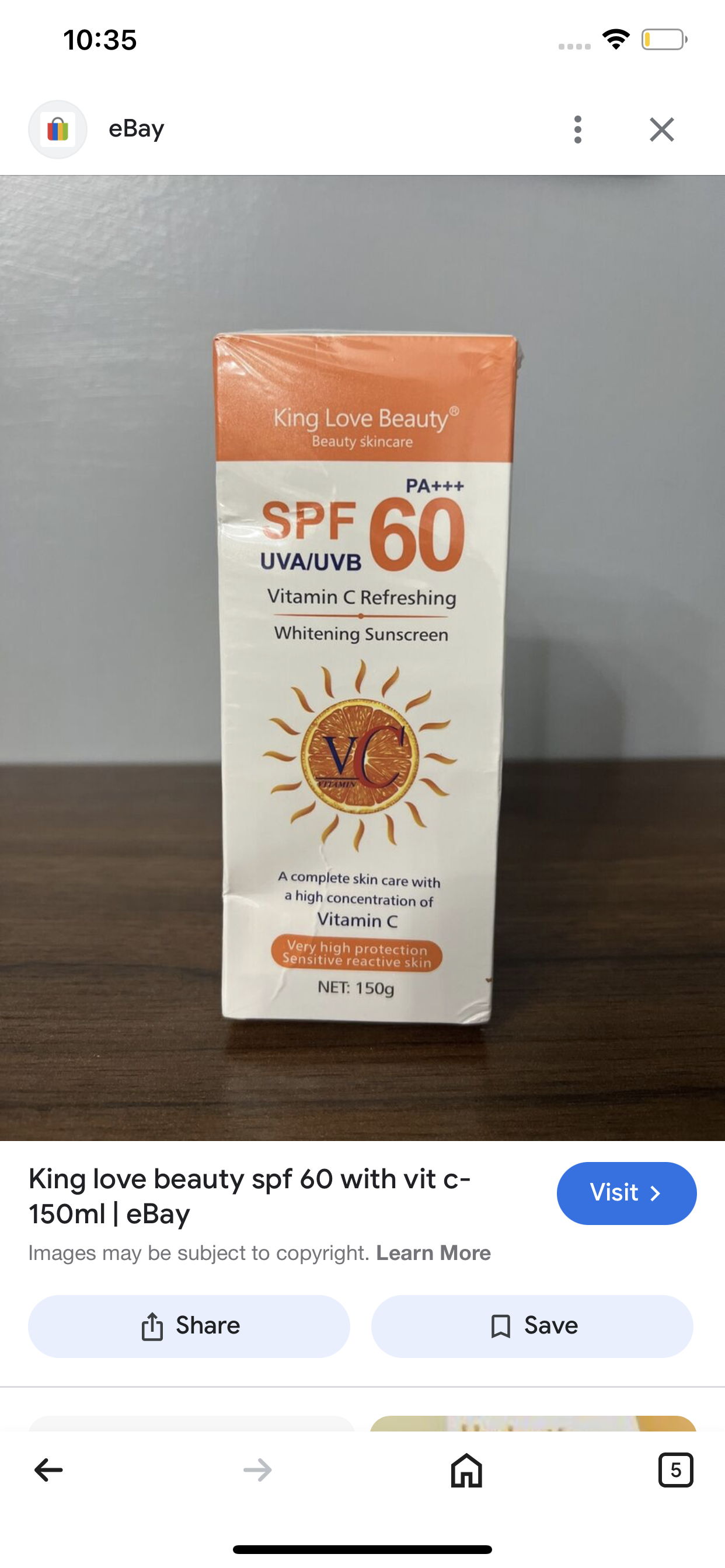 Krem SPF 60+, 150g