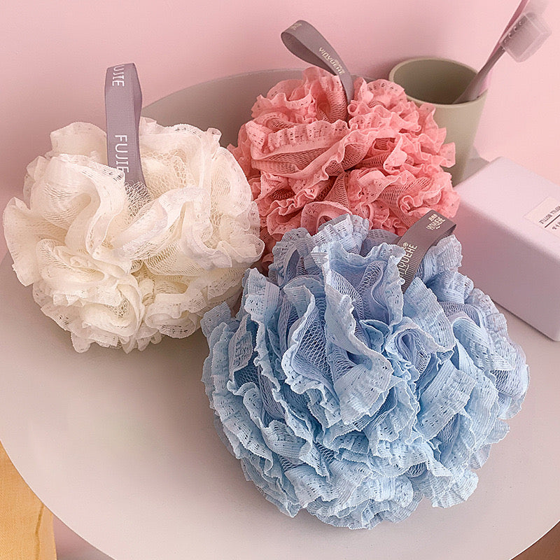 Sfungjer dushi në formë fjongo, rrjetë, mikse