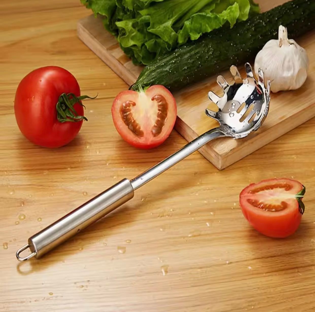 Lugë për makarona, inoks