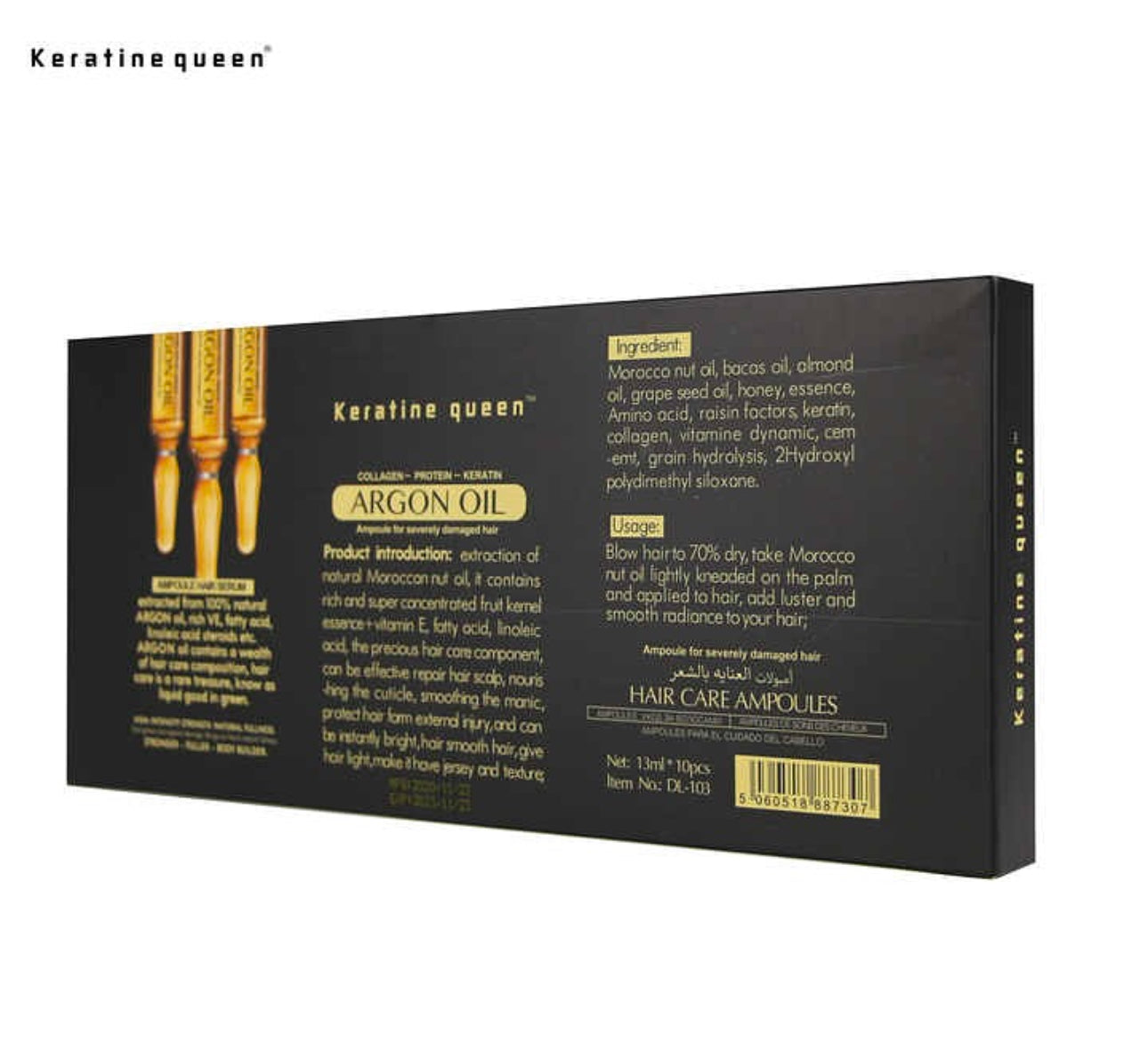 Ampula për flokët Keratine Queen