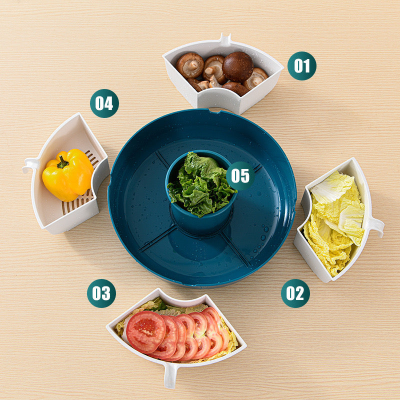 Organizues kuzhine me 5 hapësira plastike