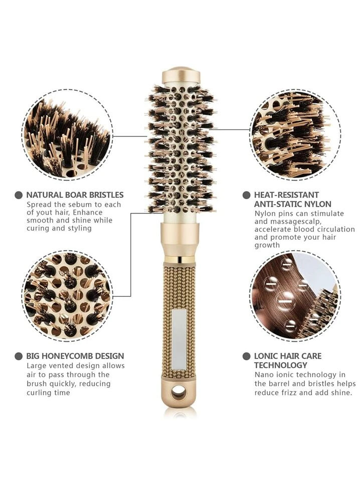 Furçë flokësh rrumbullake për stilim dhe kujdes profesional 25