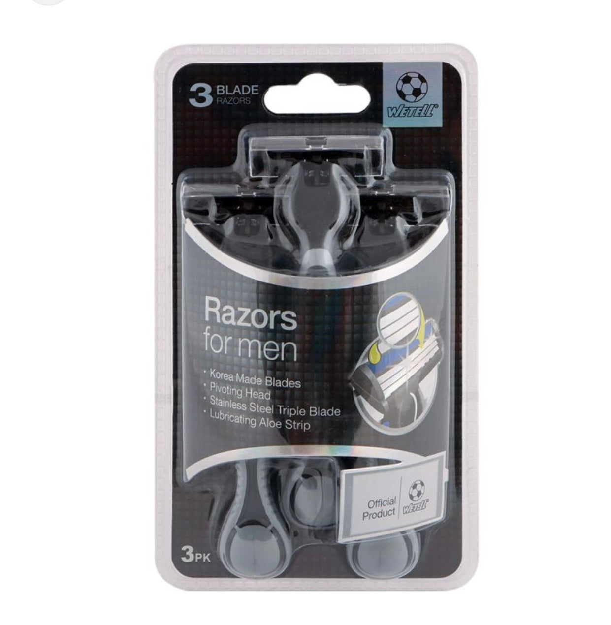 Brisqe për meshkuj, set 3 copë