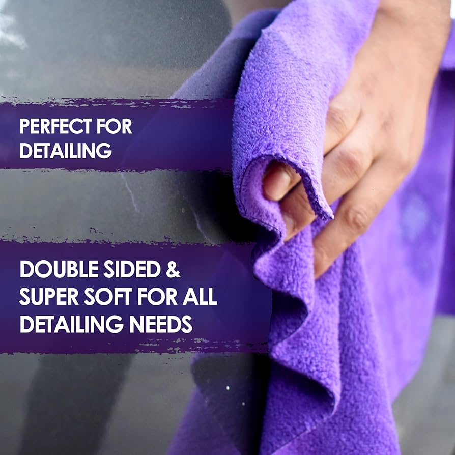 Set me 2 peshqira mikrofibër për të pastruar makinën LS