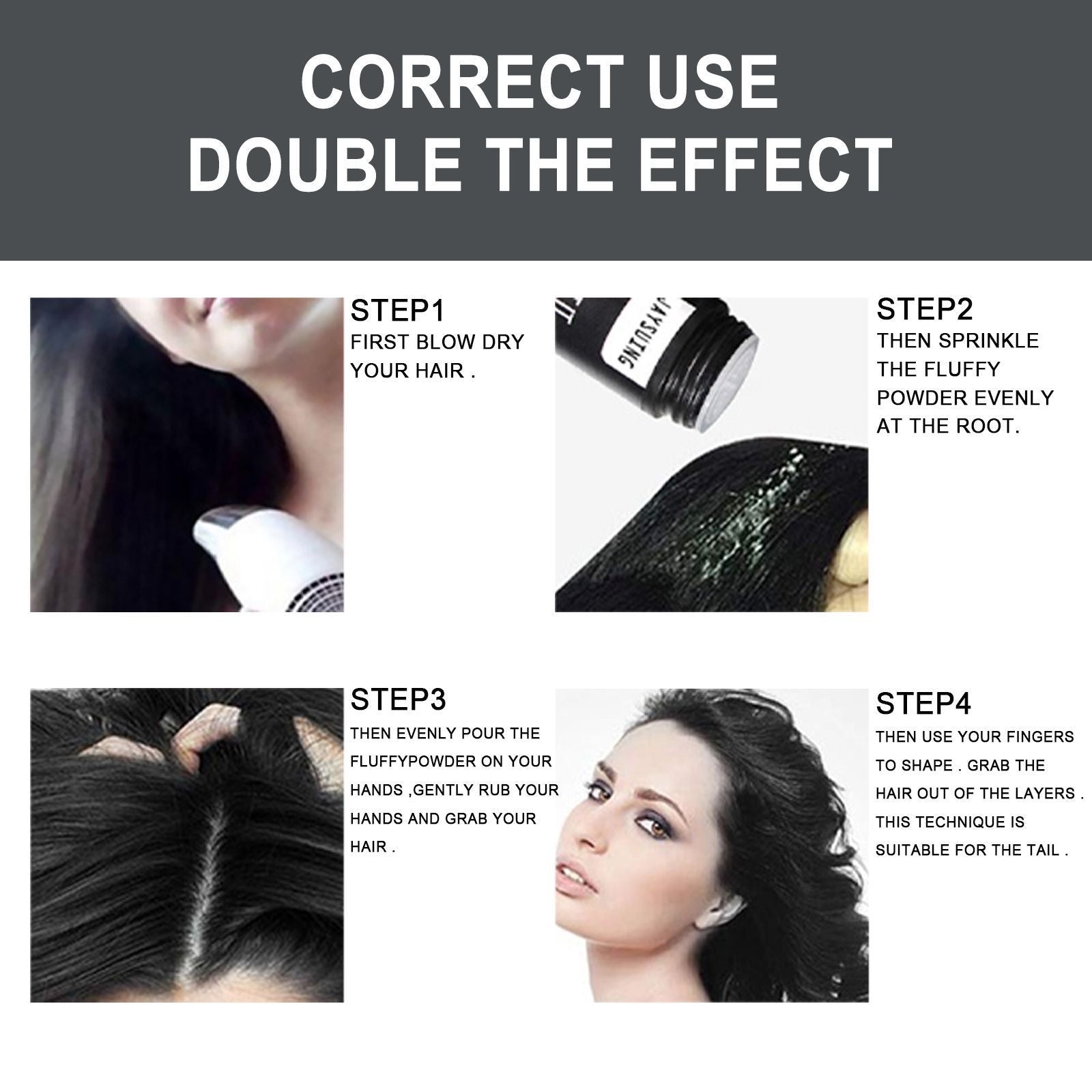 Pudër e thatë për volumin e flokëve 8g