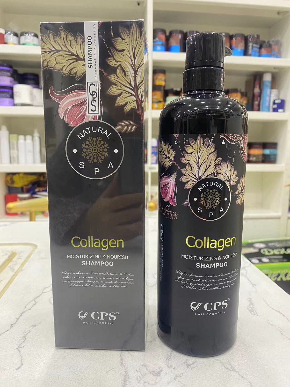 Shampo flokësh hidratuese me kolagjen