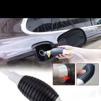 Pompë manuale lëngjesh, në ngjyrë të zezë dhe transparente