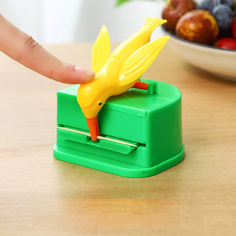 Mbajtëse plastike për kunjat e dhëmbëve me kanarinë