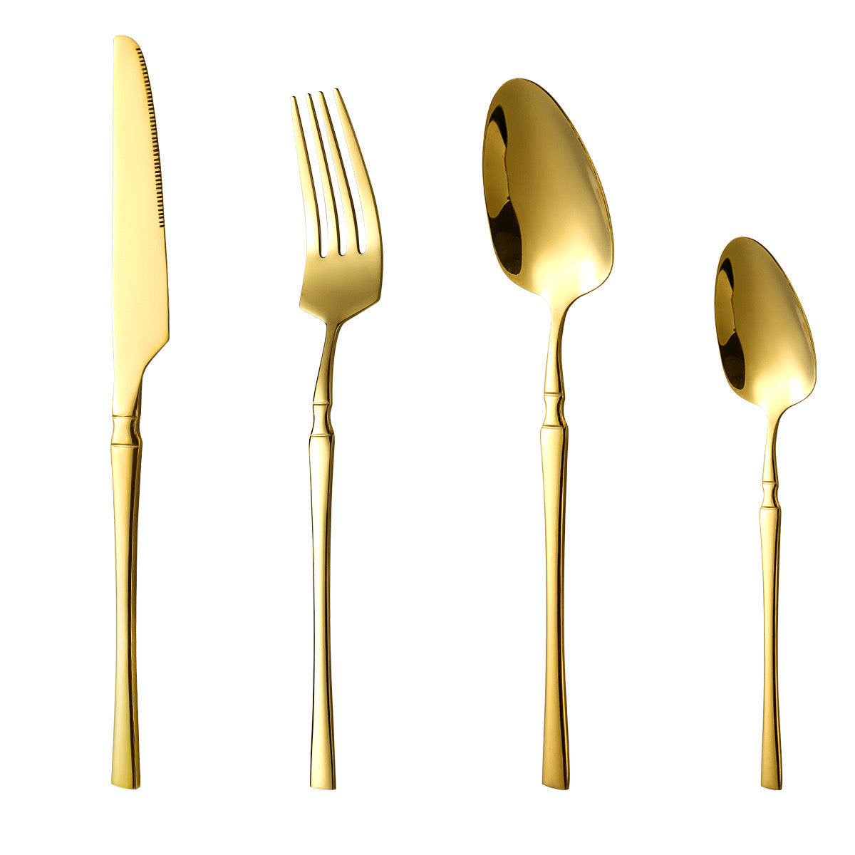 Lugë/ Pirunj/ Thikë/ Lugë kafe, set me 6 copë