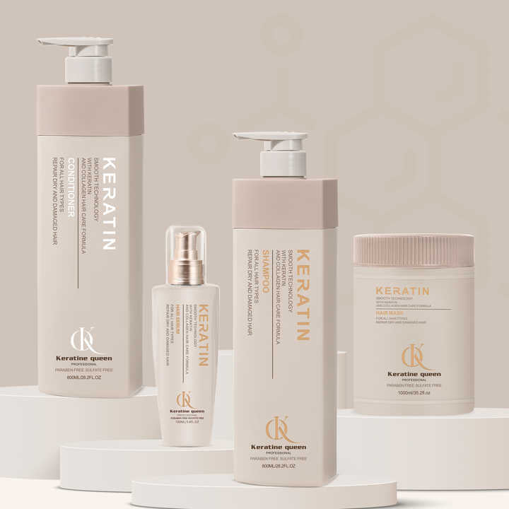Shampo, zbutës dhe maskë profesionale Keratine Queen
