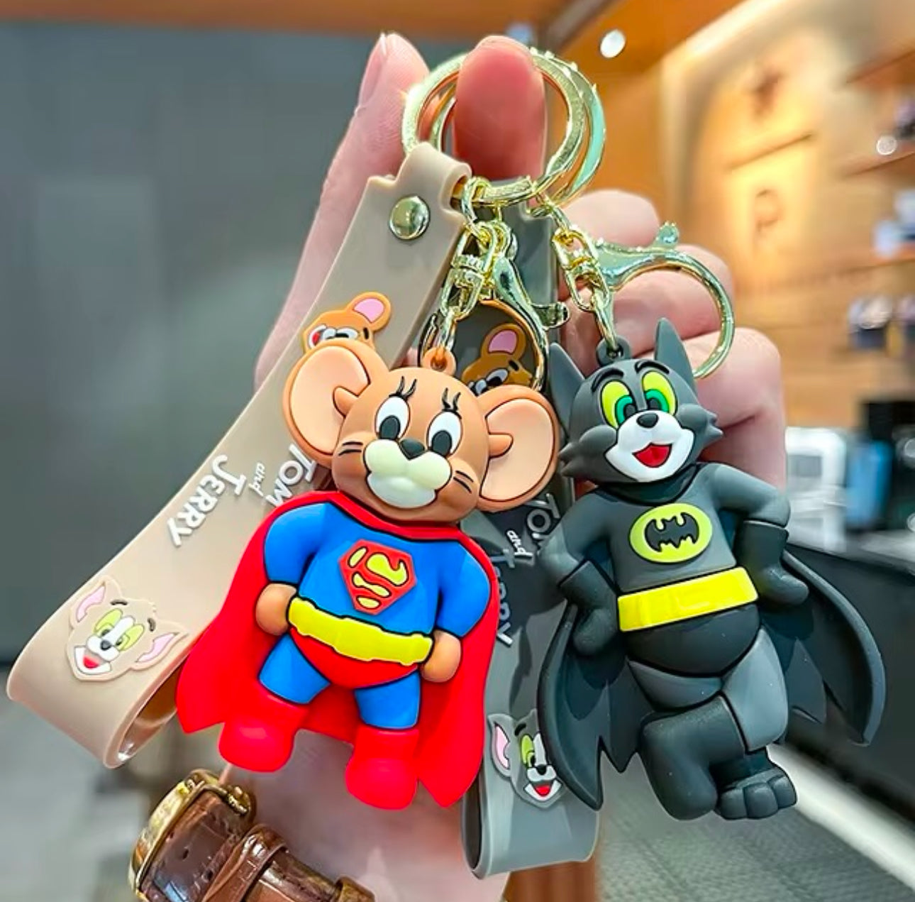 Varëse çelsash silikoni me Tom and Jerry me modele të ndryshme si në foto