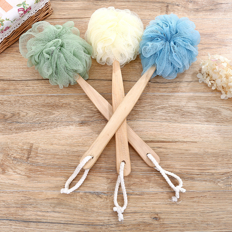 Sfungjer dushi me bisht druri, rrjetë + druri, mix