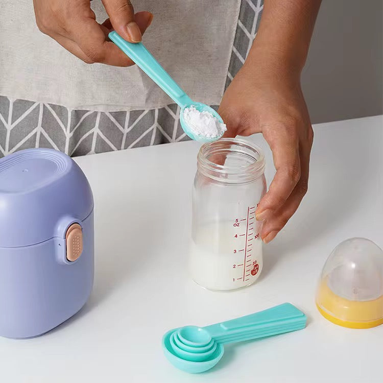 Set me 9 lugë matëse plastike ngjyrë blu