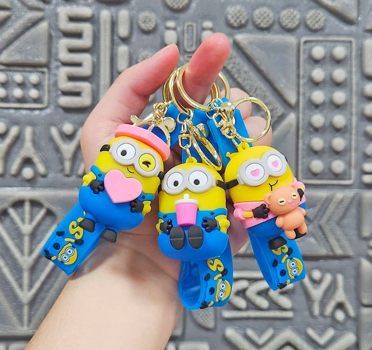 Varëse çelsash silikoni me Minions me modele të ndryshme si në foto