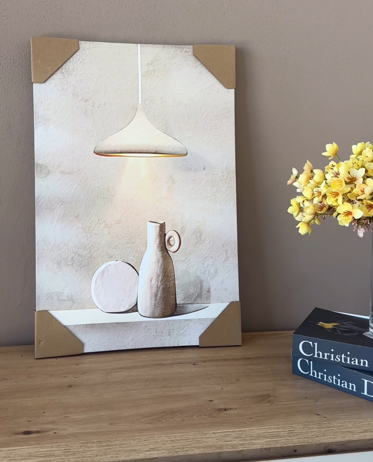 Kanavace stil modern me ngjyra neutrale