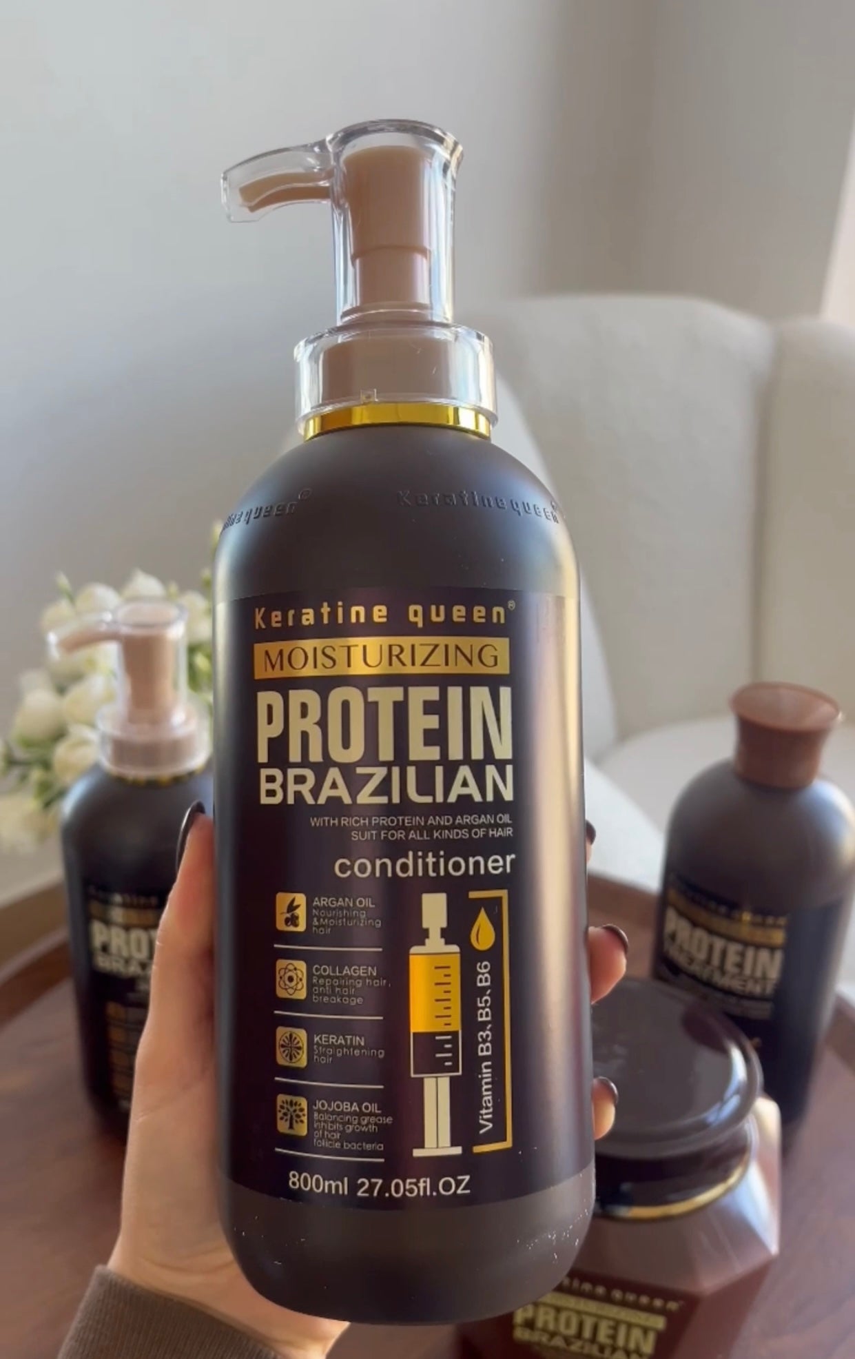 Zbutës për flokët me proteinë KQ