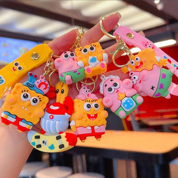 Varëse çelsash silikoni me SpongeBob me modele të ndryshme