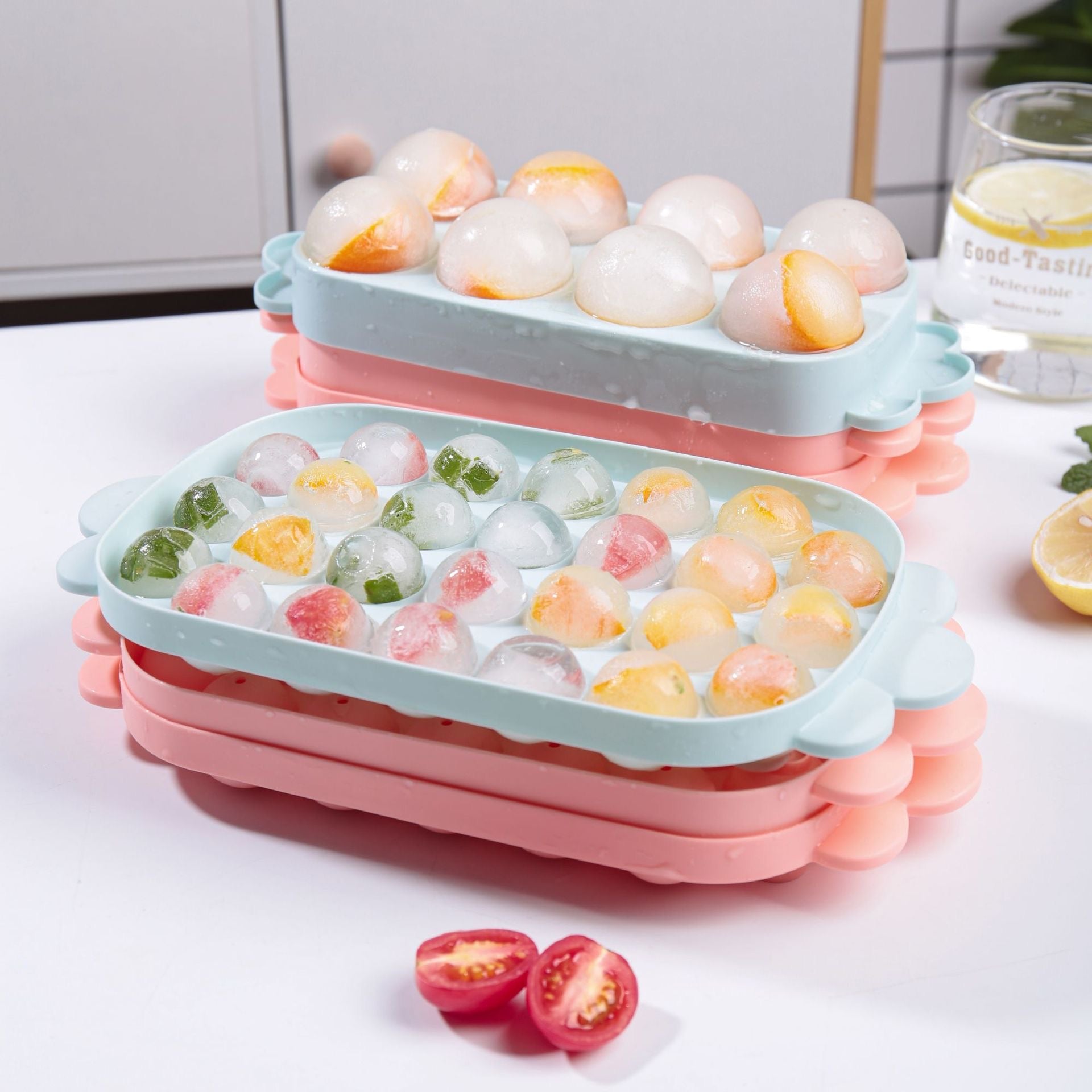 Formë akulli sferike me 3 rreshta