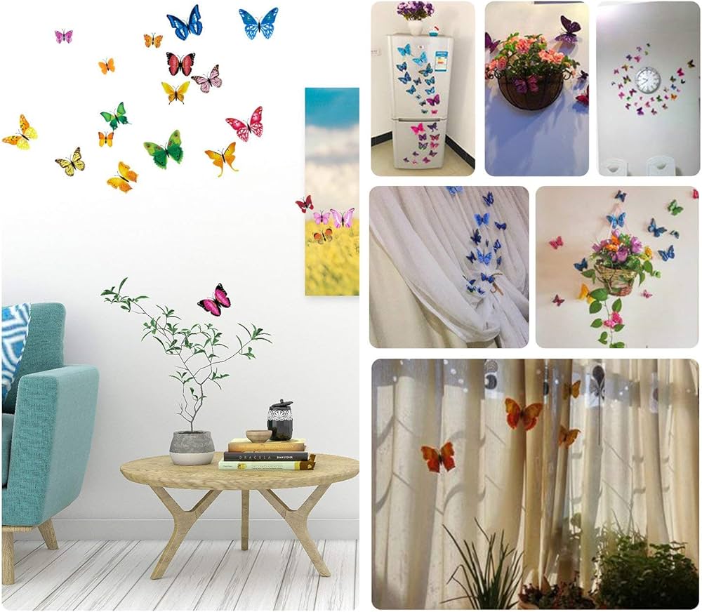 Flutura 8D për të dekoruar murin