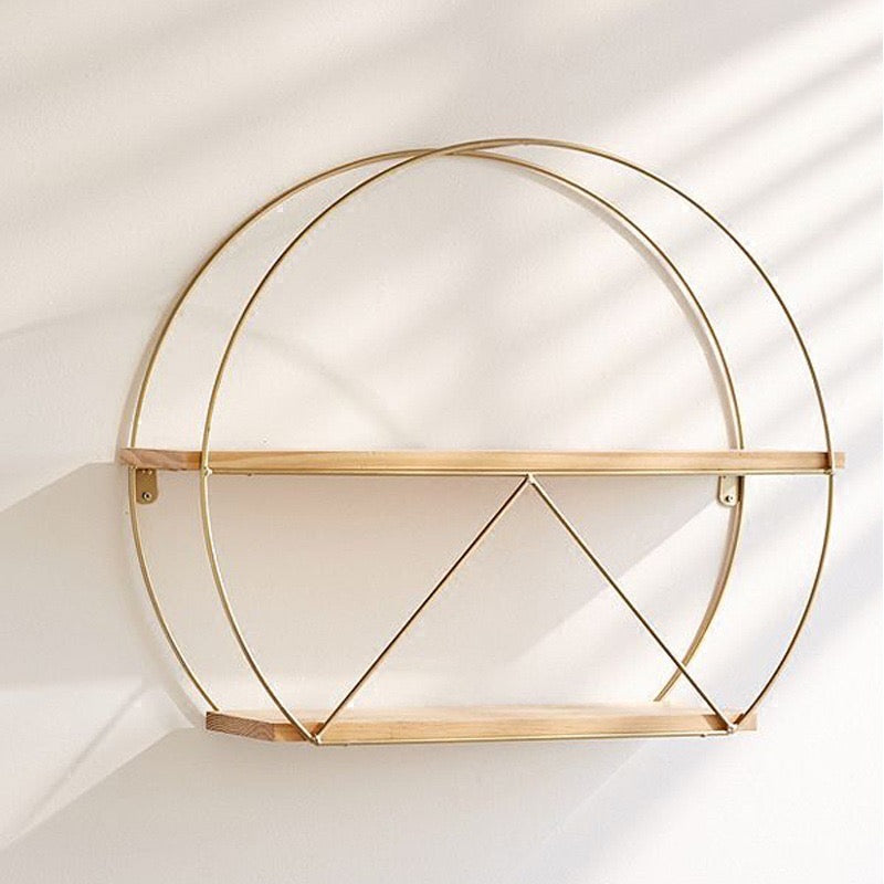 Raft metalik + druri me varje në murë, formë rrethore, 2 kate