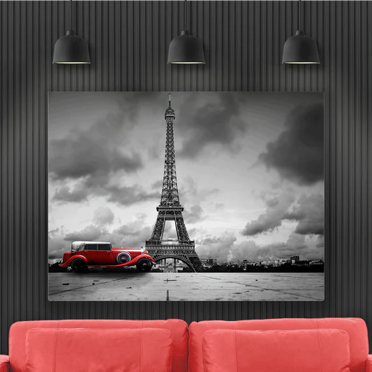 Kanavase me kullën Eiffel