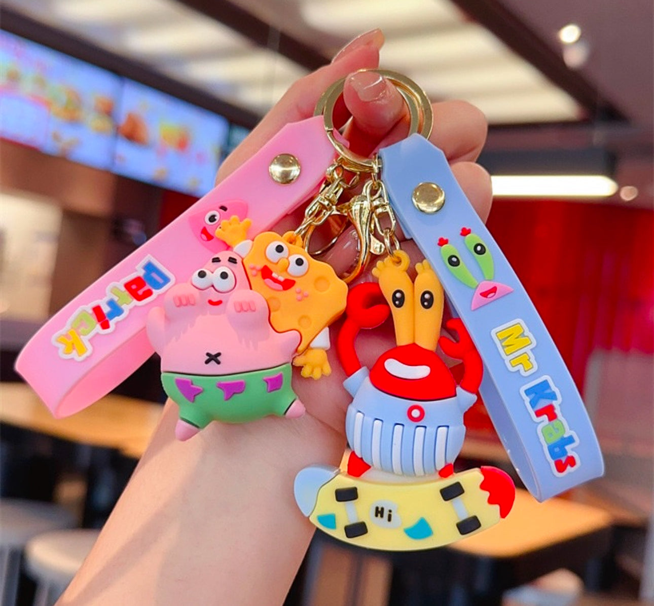 Varëse çelsash silikoni me SpongeBob me modele të ndryshme