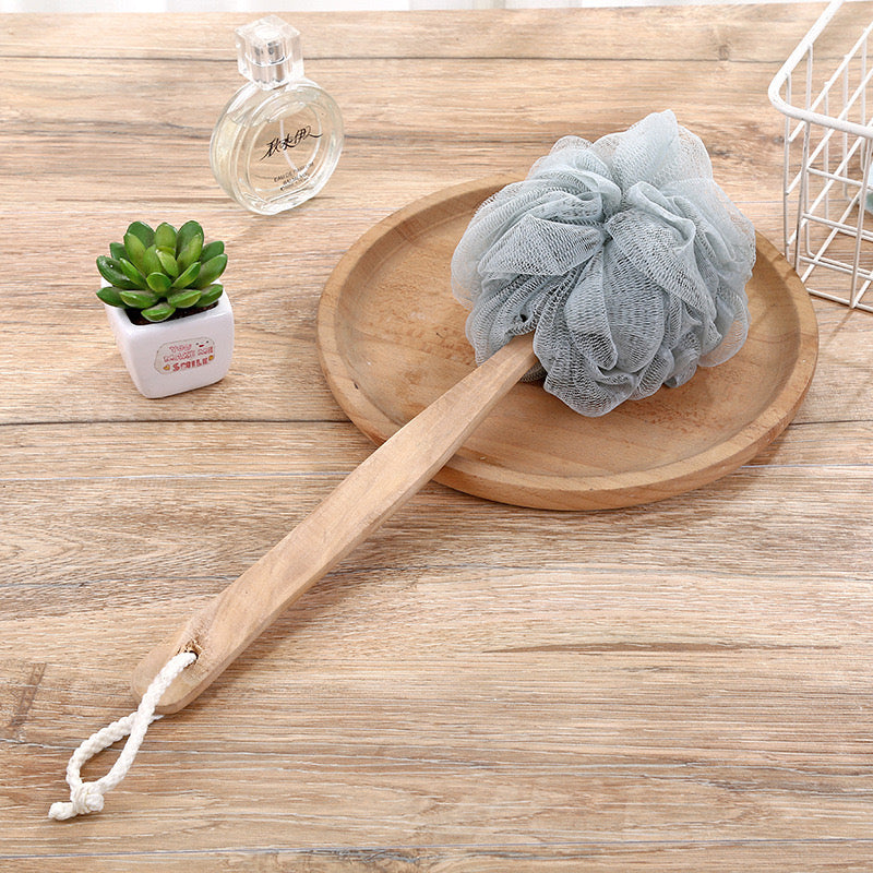 Sfungjer dushi me bisht druri, rrjetë + druri, mix