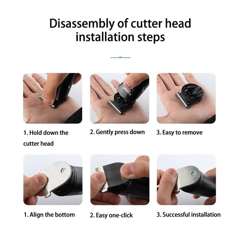 Set me makinë rroje dhe qethjeje për meshkuj, profesionale Kaiwei