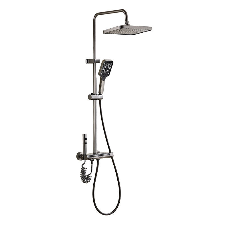 Set dushi me koka katrore në ngjyrë gri, funksionale me montim në murë