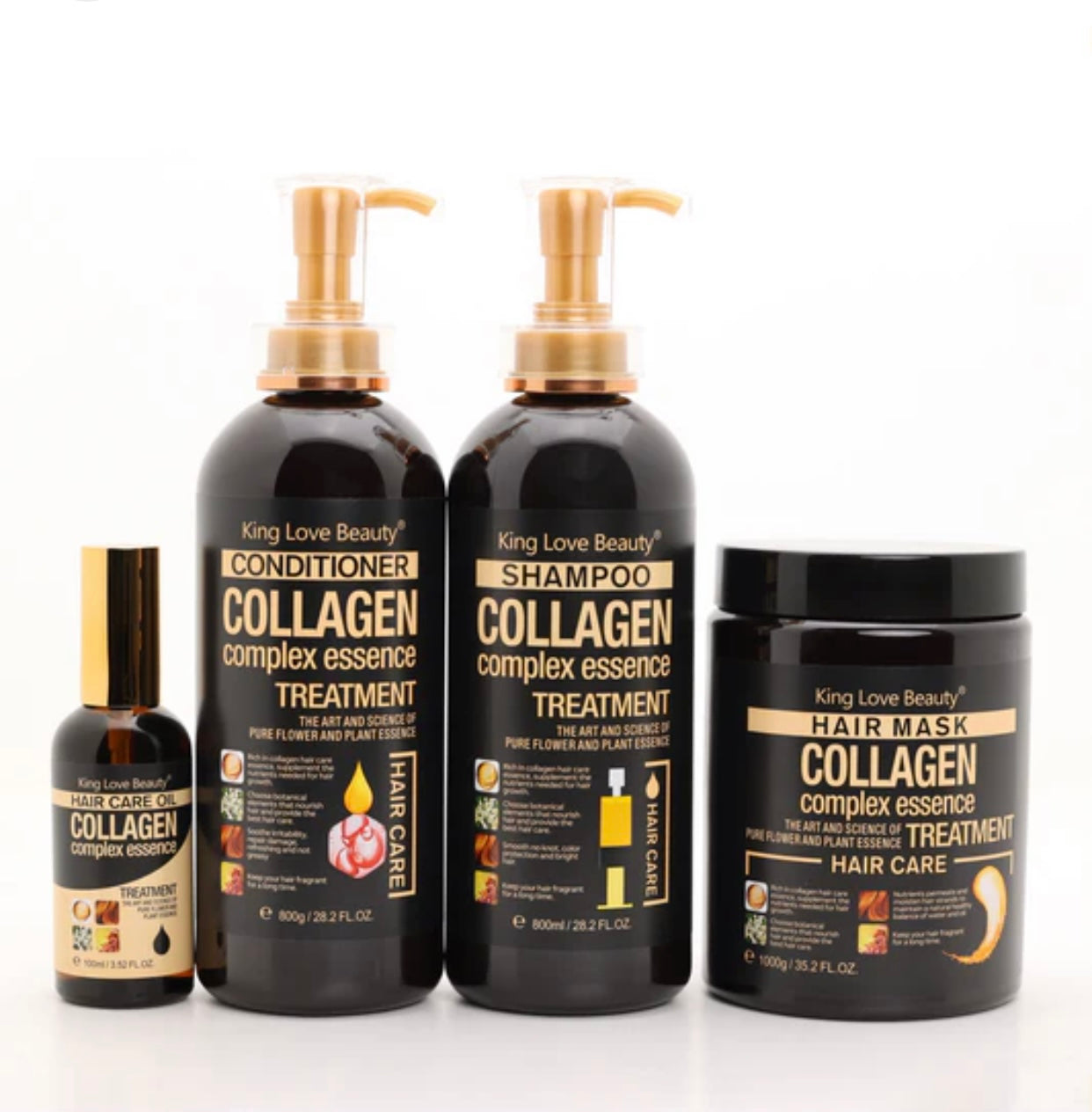 Shampo, Balsam dhe Maskë me Kolagjen