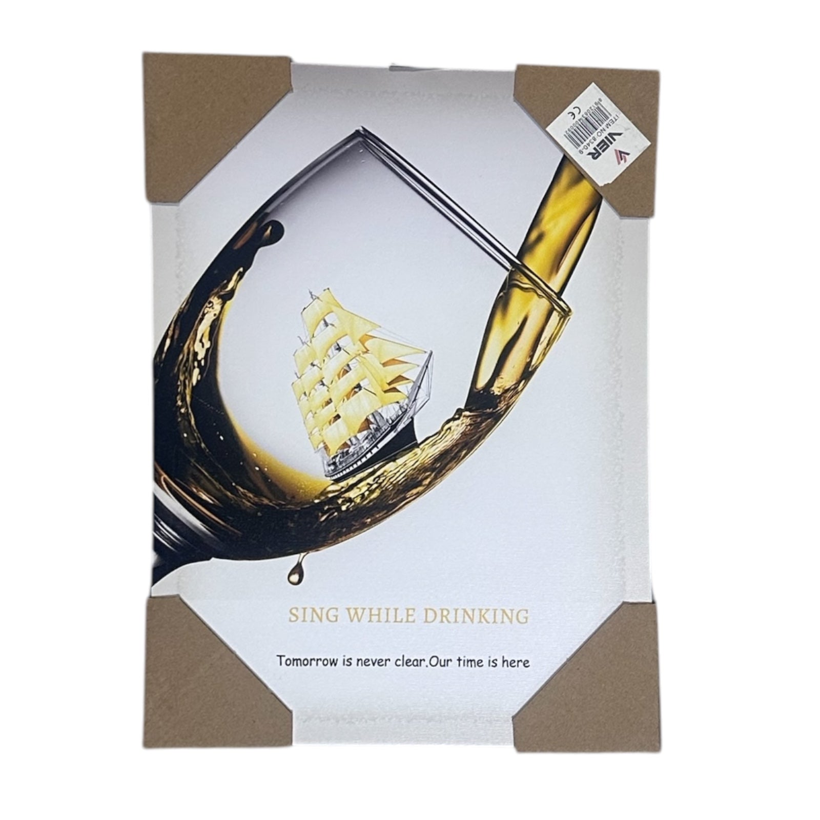 Kanavasë me gotë vere “Sing while Drinking”