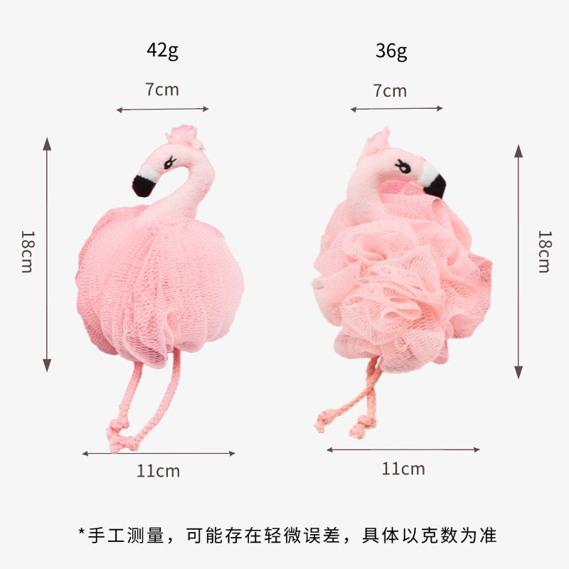 Sfungjer trupi me flamingo në ngjyrën rozë