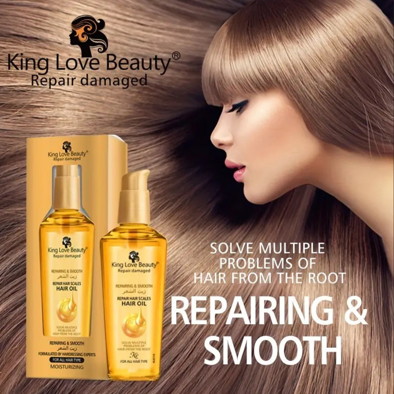 Vaj riparues për flokët King Love Beauty