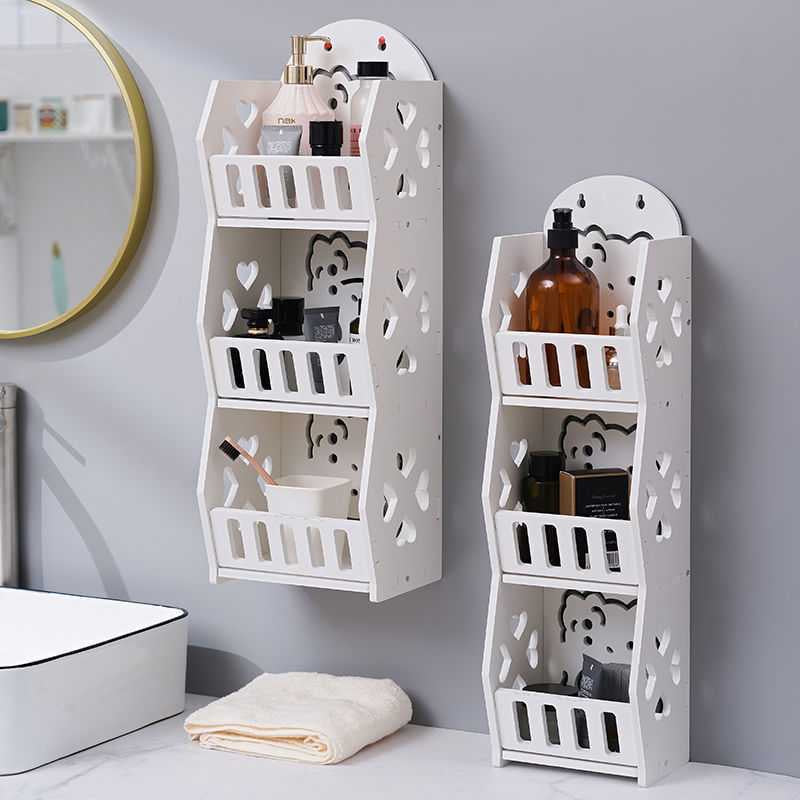 Organizues druri muri për tualet me detaje zemrash me 3 kate