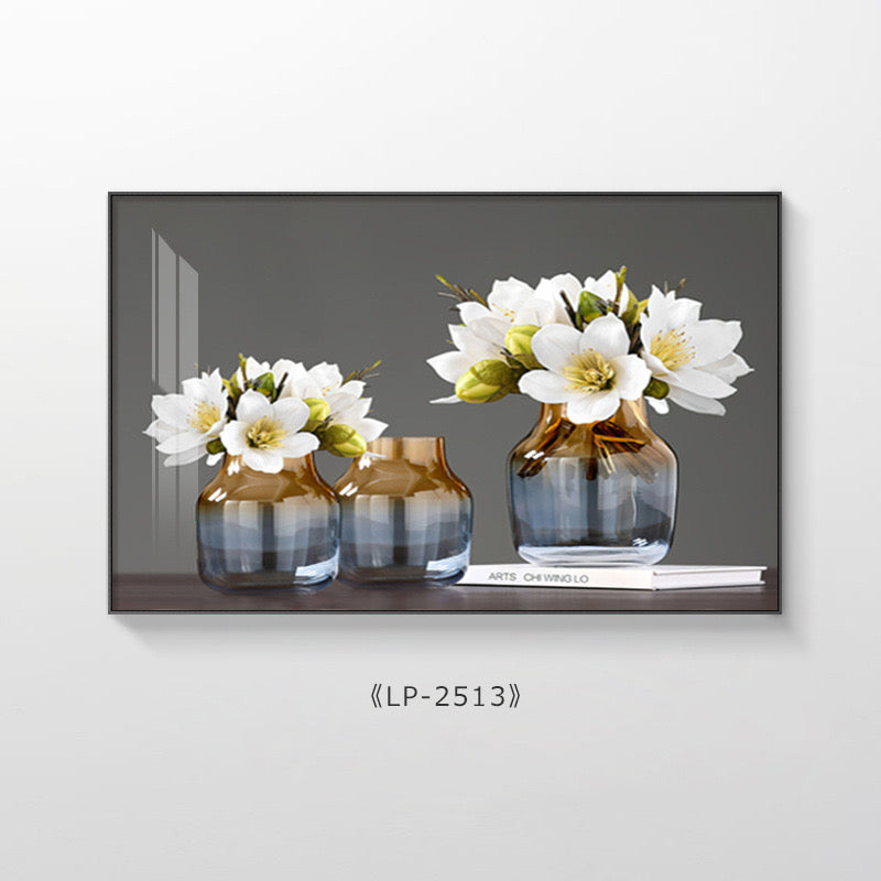 Pikturë me kornizë gold me motive lulesh