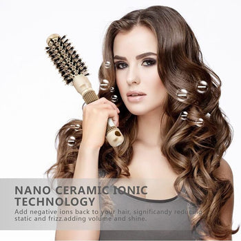 Furçë flokësh rrumbullake për stilim dhe kujdes profesional 25